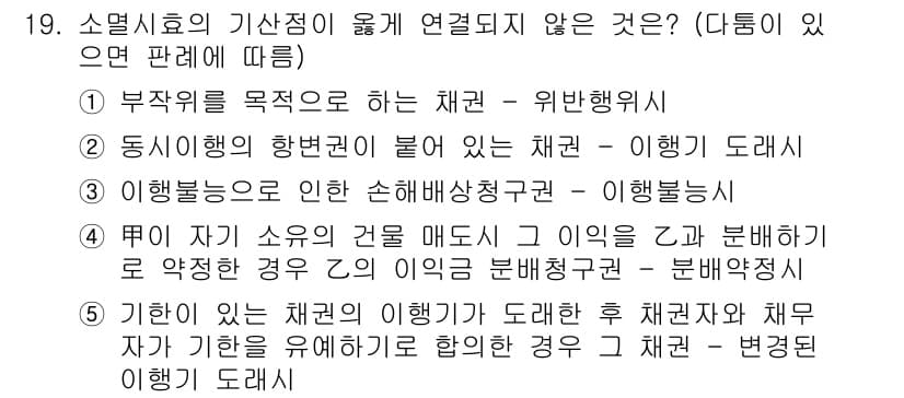 감정평가사_1차_1교시 2022년 19번 - 정답과 핵심 포인트를 검수 중인 기출문제