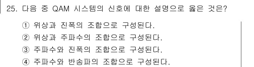 무선설비기사 2022년 25번 - 정답과 핵심 포인트를 검수 중인 기출문제