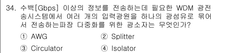 정보통신기능사 2022년 34번 - 정답과 핵심 포인트를 검수 중인 기출문제