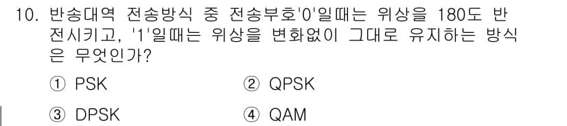 통신설비기능장 2022년 10번 - 정답과 핵심 포인트를 검수 중인 기출문제