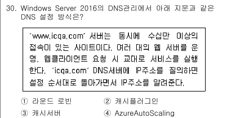 네트워크관리사_2급 2022년 32번 - 정답과 핵심 포인트를 검수 중인 기출문제