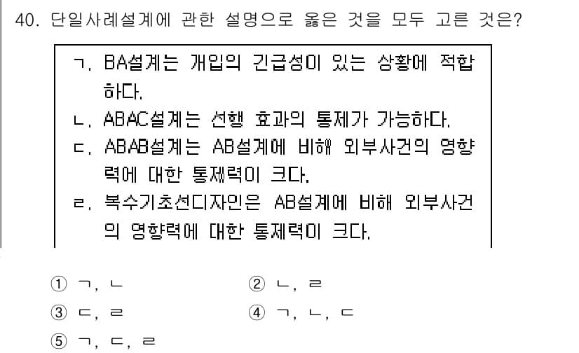 사회복지사_1급(1교시)(구) 2023년 40번 - 정답과 핵심 포인트를 검수 중인 기출문제