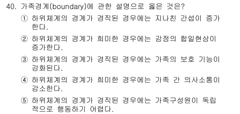사회복지사_1급(2교시)(구) 2023년 40번 - 정답과 핵심 포인트를 검수 중인 기출문제