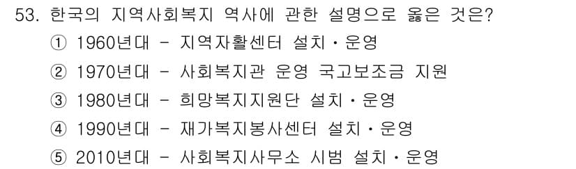 사회복지사_1급(2교시)(구) 2023년 53번 - 정답과 핵심 포인트를 검수 중인 기출문제