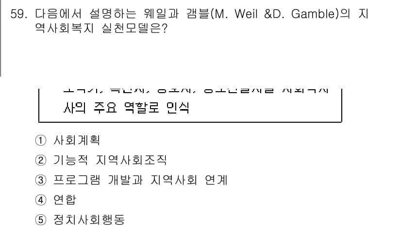 사회복지사_1급(2교시)(구) 2023년 59번 - 정답과 핵심 포인트를 검수 중인 기출문제