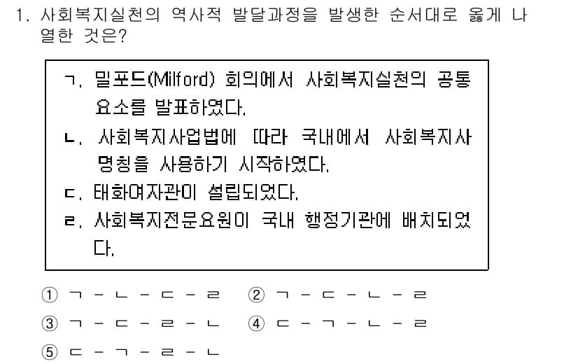 사회복지사_1급(2교시) 2023년 1번 - 정답과 핵심 포인트를 검수 중인 기출문제