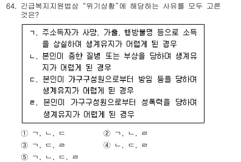 사회복지사_1급(3교시) 2023년 64번 - 정답과 핵심 포인트를 검수 중인 기출문제