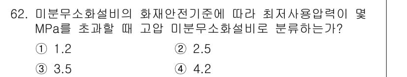 소방설비기사(기계분야) 2022년 63번 - 정답과 핵심 포인트를 검수 중인 기출문제