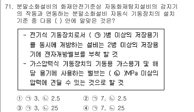 소방설비기사(기계분야) 2022년 72번 - 정답과 핵심 포인트를 검수 중인 기출문제