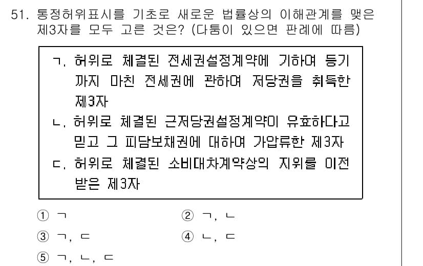 가맹거래사 2023년 51번 - 정답 2는 "허가를 받은 제3자"가 필요한 이유로, 이는 가맹계약의 서면... 에 관한 핵심 기출문제
