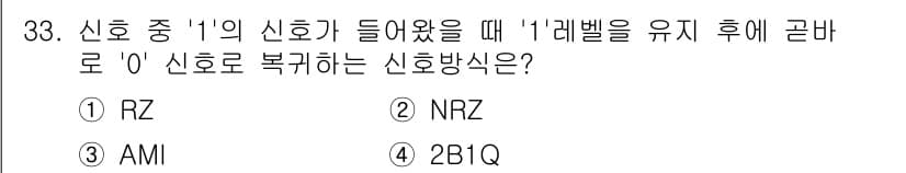정보통신기능사 2023년 33번 - 정답과 핵심 포인트를 검수 중인 기출문제