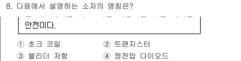 정보통신기능사 2023년 8번 - 정답과 핵심 포인트를 검수 중인 기출문제