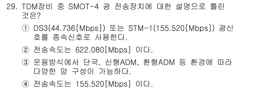 통신선로산업기사(통합편입) 2023년 29번 - 정답과 핵심 포인트를 검수 중인 기출문제