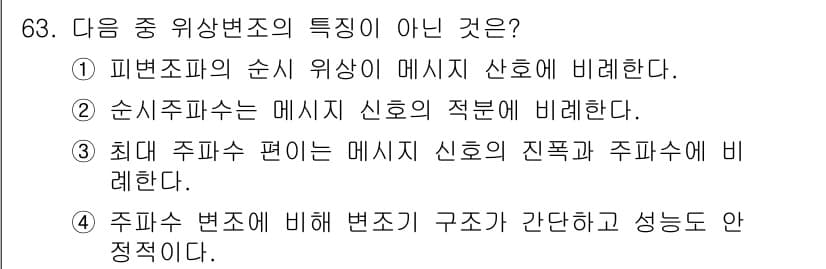 방송통신기사 2015년 63번 - 정답과 핵심 포인트를 검수 중인 기출문제
