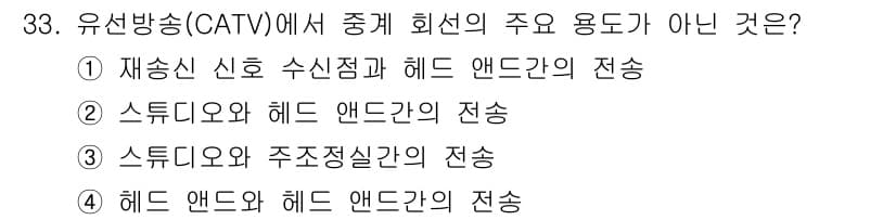 방송통신기사 2016년 33번 - 정답과 핵심 포인트를 검수 중인 기출문제
