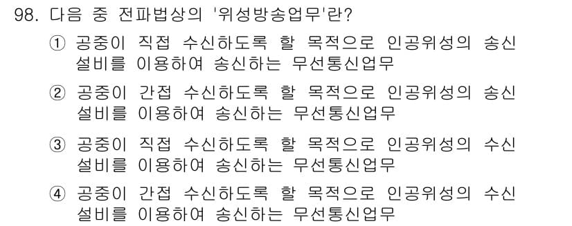 방송통신기사 2016년 98번 - 정답과 핵심 포인트를 검수 중인 기출문제