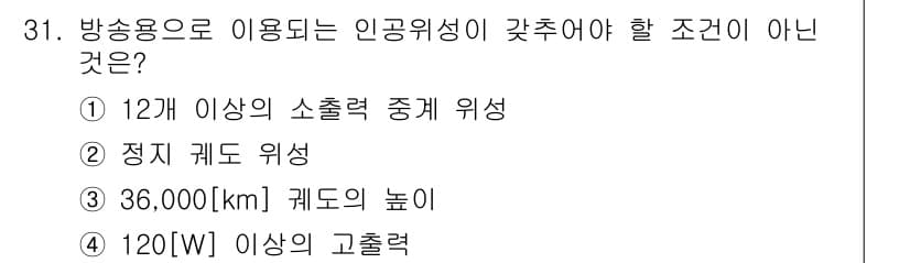 방송통신기사 2020년 31번 - 정답과 핵심 포인트를 검수 중인 기출문제