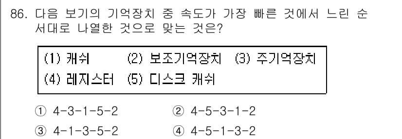 방송통신기사 2020년 86번 - 정답과 핵심 포인트를 검수 중인 기출문제