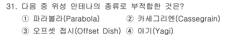방송통신기사 2021년 31번 - 정답과 핵심 포인트를 검수 중인 기출문제