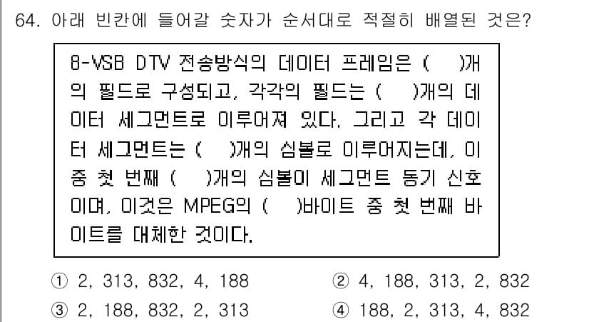 방송통신기사 2023년 64번 - 정답과 핵심 포인트를 검수 중인 기출문제