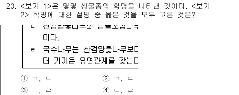 9급_지방직_공무원_서울시_생물 2022년 20번 - 정답과 핵심 포인트를 검수 중인 기출문제