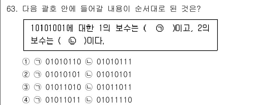 방송통신산업기사 2015년 63번 - 정답과 핵심 포인트를 검수 중인 기출문제