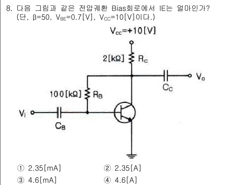 방송통신산업기사(구) 2017년 8번 - 정답과 핵심 포인트를 검수 중인 기출문제