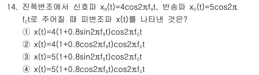 방송통신산업기사(구) 2021년 14번 - 정답과 핵심 포인트를 검수 중인 기출문제