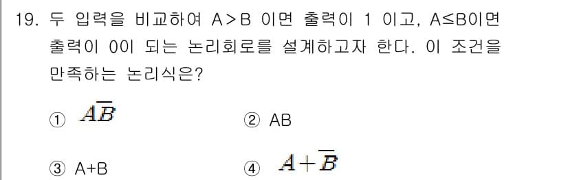 방송통신산업기사(구) 2021년 19번 - 정답과 핵심 포인트를 검수 중인 기출문제