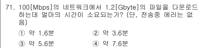 방송통신산업기사 2023년 71번 - 정답과 핵심 포인트를 검수 중인 기출문제