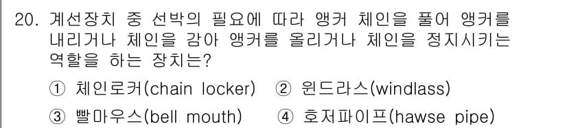 9급_지방직_공무원_서울시_선박일반 2022년 20번 - 정답과 핵심 포인트를 검수 중인 기출문제