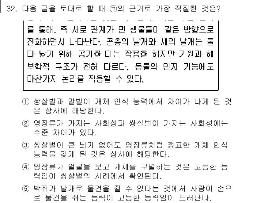 PSAT_언어논리 2023년 32번 - 정답 3번은 영상을 통해 사회적 상징을 파악할 수 있는 능력을 강조하며,... 에 관한 핵심 기출문제