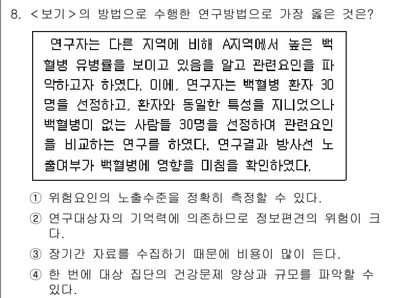 9급_지방직_공무원_서울시_지역사회간호 2022년 8번 - 정답과 핵심 포인트를 검수 중인 기출문제