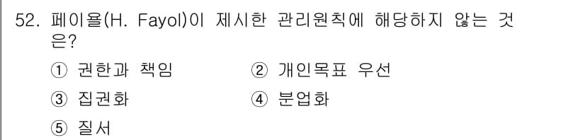 경영지도사_1차_2교시(구) 2023년 52번 - 정답과 핵심 포인트를 검수 중인 기출문제