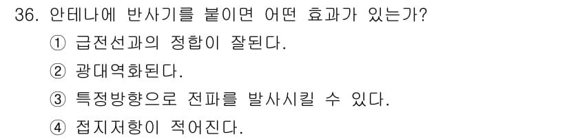 육상무선통신사 2015년 36번 - 정답과 핵심 포인트를 검수 중인 기출문제