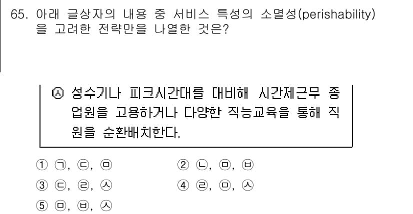 유통관리사_1급 2023년 65번 - 정답과 핵심 포인트를 검수 중인 기출문제