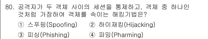 정보통신기사(구) 2023년 81번 - 정답과 핵심 포인트를 검수 중인 기출문제