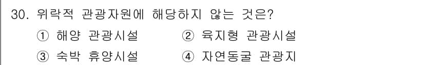 관광통역안내사 2023년 30번 - 정답과 핵심 포인트를 검수 중인 기출문제