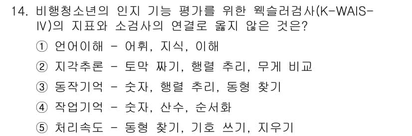 청소년상담사_1급(2교시) 2023년 14번 - 정답과 핵심 포인트를 검수 중인 기출문제