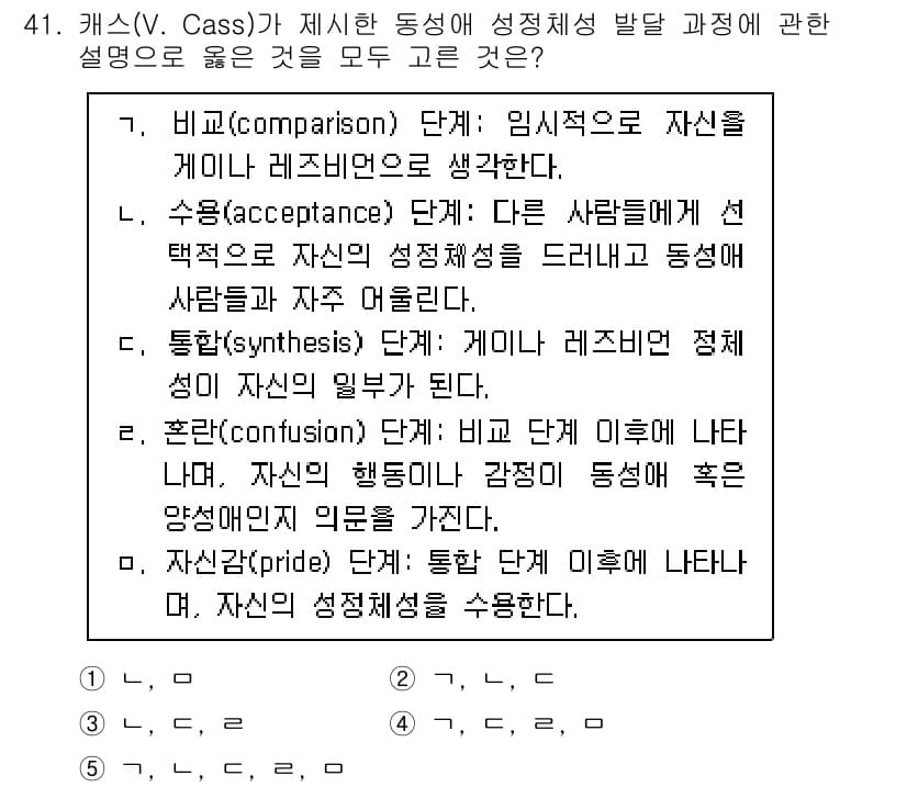 청소년상담사_1급(2교시) 2023년 41번 - 정답과 핵심 포인트를 검수 중인 기출문제