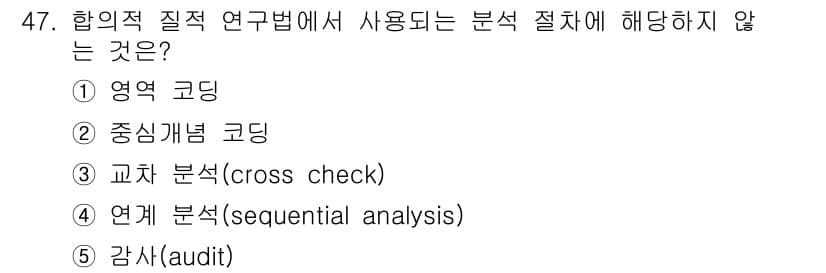청소년상담사_2급(1교시)(구) 2023년 47번 - 정답과 핵심 포인트를 검수 중인 기출문제
