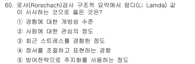 청소년상담사_2급(1교시) 2023년 60번 - 정답과 핵심 포인트를 검수 중인 기출문제