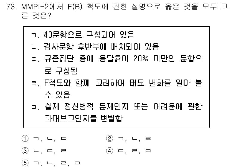 청소년상담사_2급(1교시) 2023년 73번 - 정답과 핵심 포인트를 검수 중인 기출문제