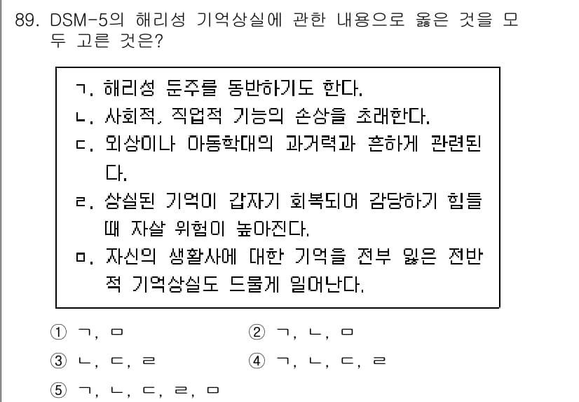 청소년상담사_2급(1교시) 2023년 89번 - 정답과 핵심 포인트를 검수 중인 기출문제