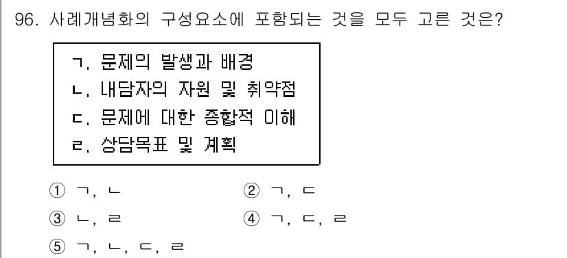 청소년상담사_3급(1교시)(구) 2023년 96번 - 정답과 핵심 포인트를 검수 중인 기출문제