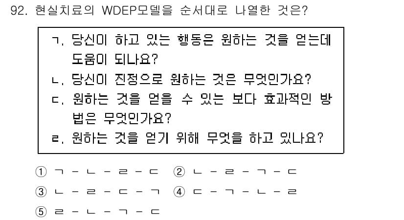 청소년상담사_3급(1교시) 2023년 92번 - 정답과 핵심 포인트를 검수 중인 기출문제