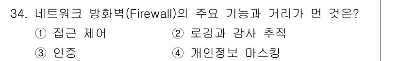 정보보안기사 2021년 34번 - 정답과 핵심 포인트를 검수 중인 기출문제