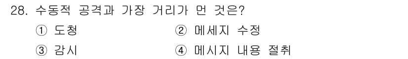 정보보안기사 2019년 28번 - 정답과 핵심 포인트를 검수 중인 기출문제