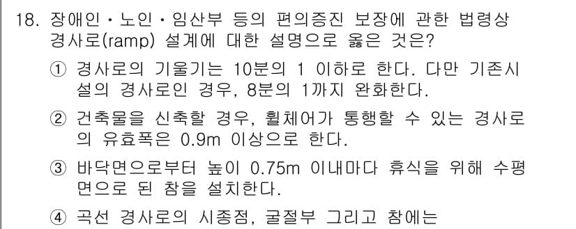 9급_국가직_공무원_조경계획및설계 2023년 18번 - 정답과 핵심 포인트를 검수 중인 기출문제