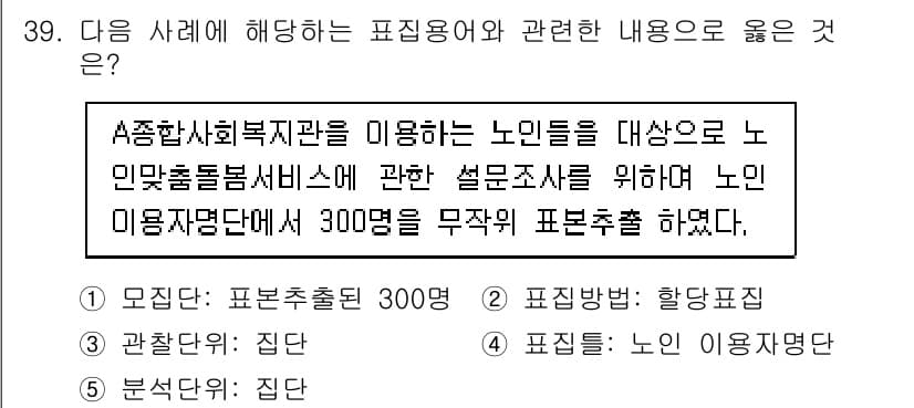 사회복지사_1급(1교시) 2024년 39번 - 정답과 핵심 포인트를 검수 중인 기출문제